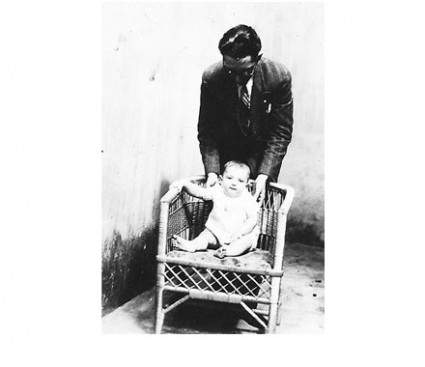Plínio com o pai, em 1931.